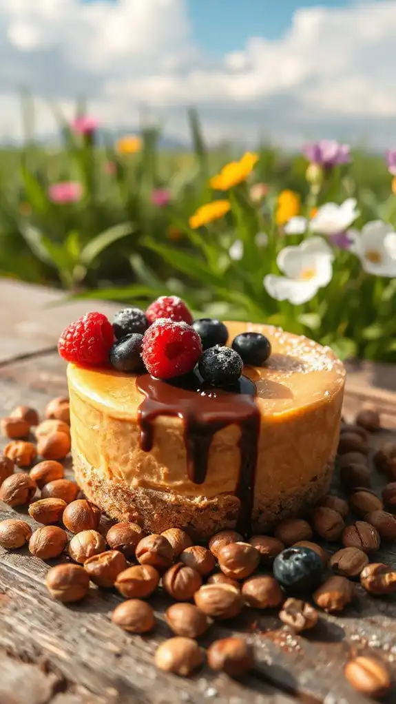 delicious creamy hazelnut tart