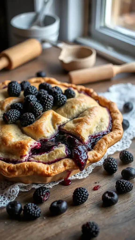 delicious homemade blackberry pie