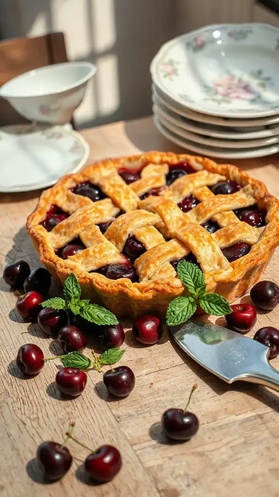 delicious homemade cherry pie
