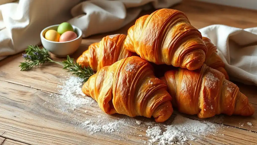 delicious homemade easter croissants
