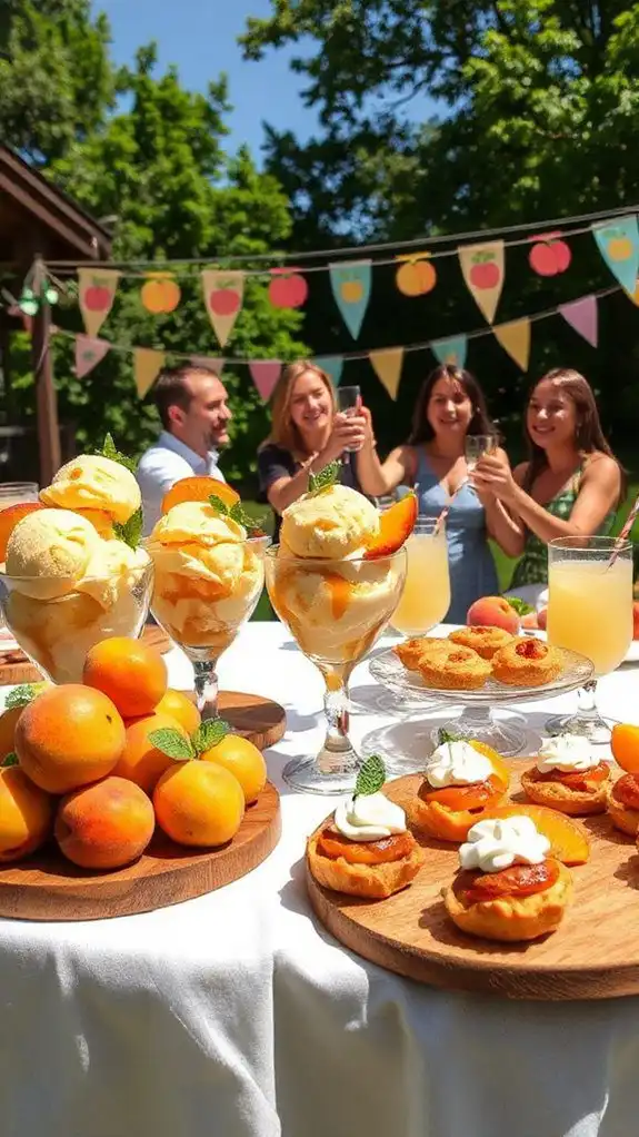 delicious homemade peach ice cream