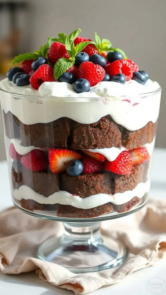 delicious layered berry dessert