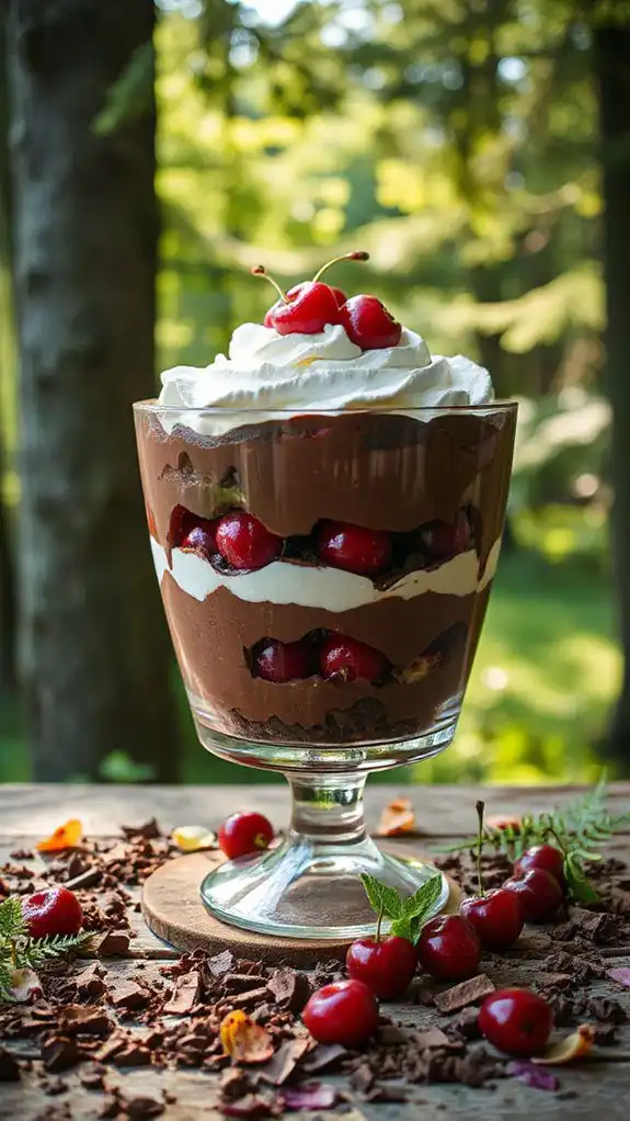 delicious layered chocolate dessert