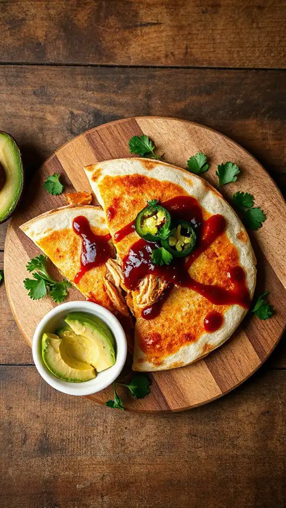 delicious smoky bbq quesadilla