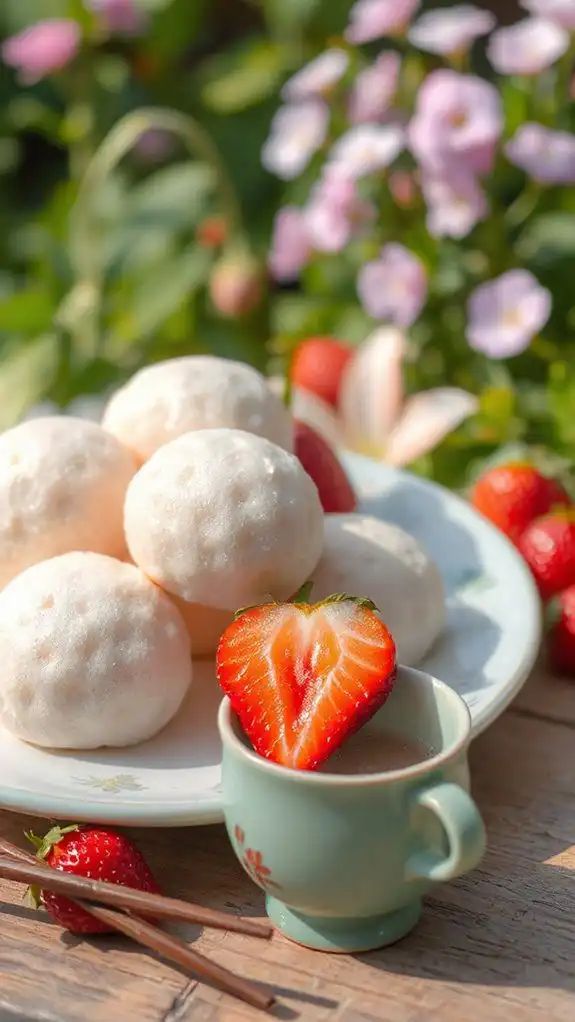 delicious strawberry filled dessert