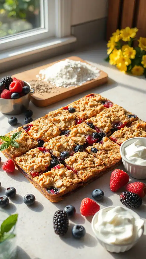 delicious summer berry bars