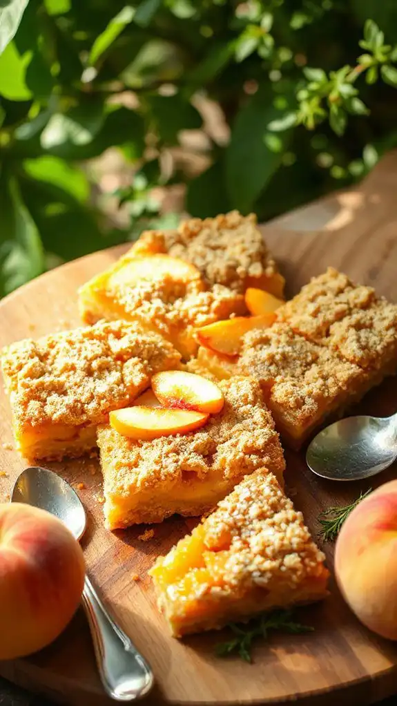 delicious summer peach bars delicious summer peach bars