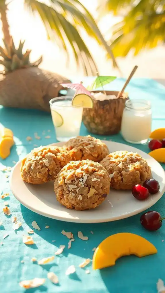 delicious tropical coconut cookies