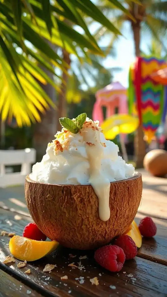 delicious tropical frozen treat