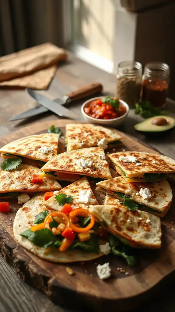 delicious vegetable quesadilla options