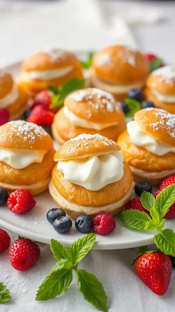 delightful airy pastry treats