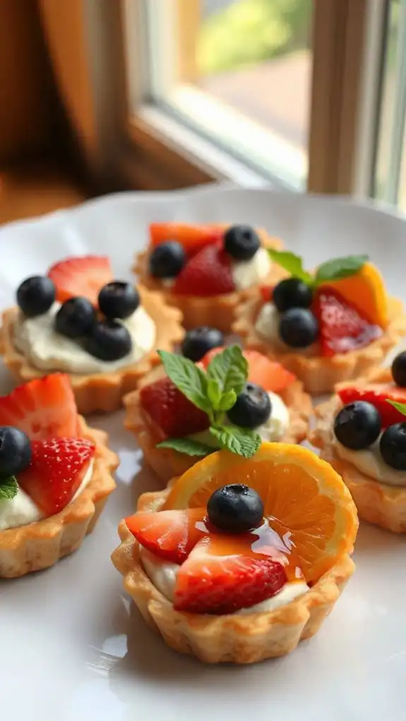 delightful bite sized fruit tarts