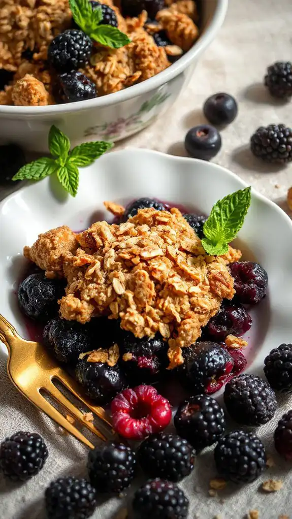 delightful blackberry crisp recipe