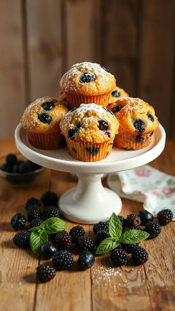 delightful blackberry muffin recipe