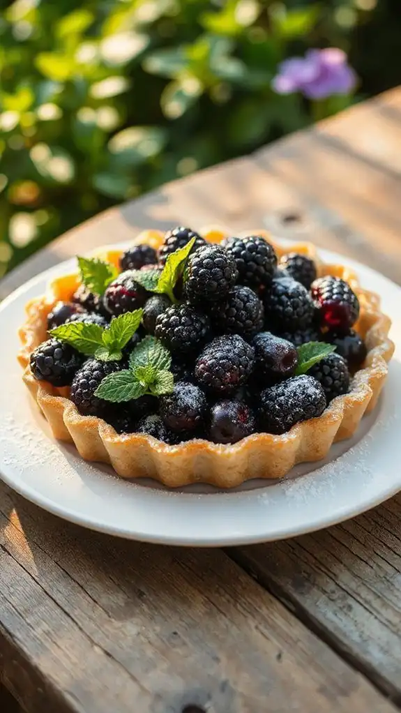 delightful blackberry summer tart