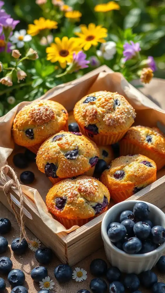 delightful blueberry poppy seed muffins