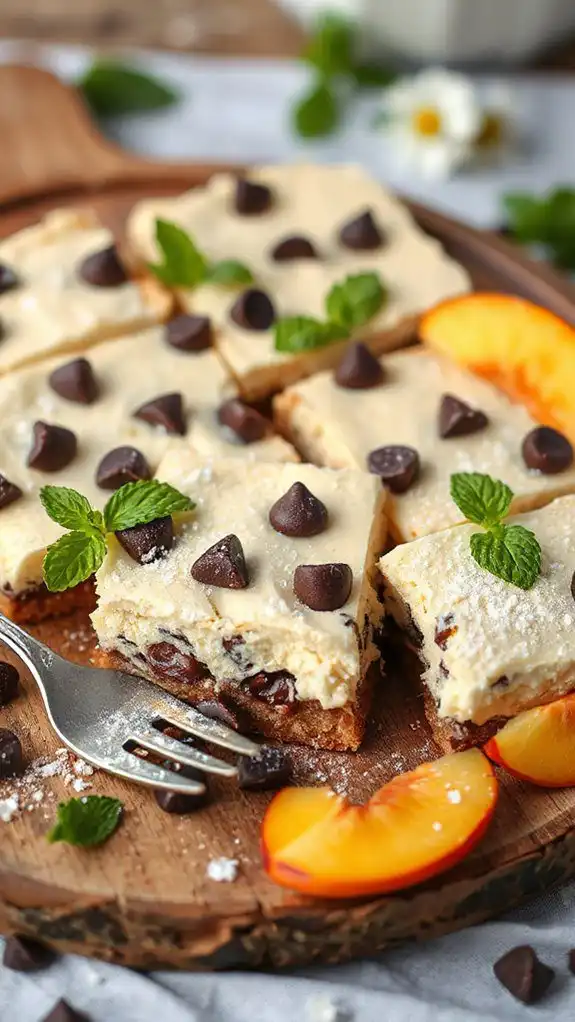 delightful chocolate cheesecake bars