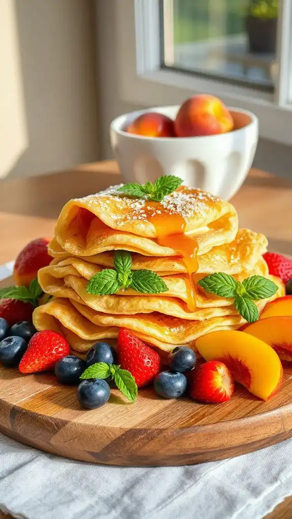 delightful creamy cheese crepes delightful creamy cheese crepes