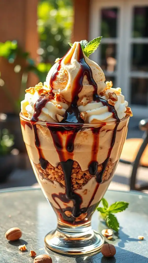 delightful hazelnut ice cream