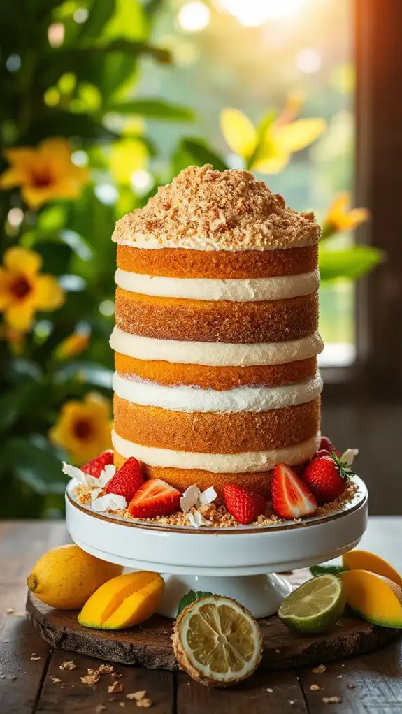 delightful layered polvoron cake