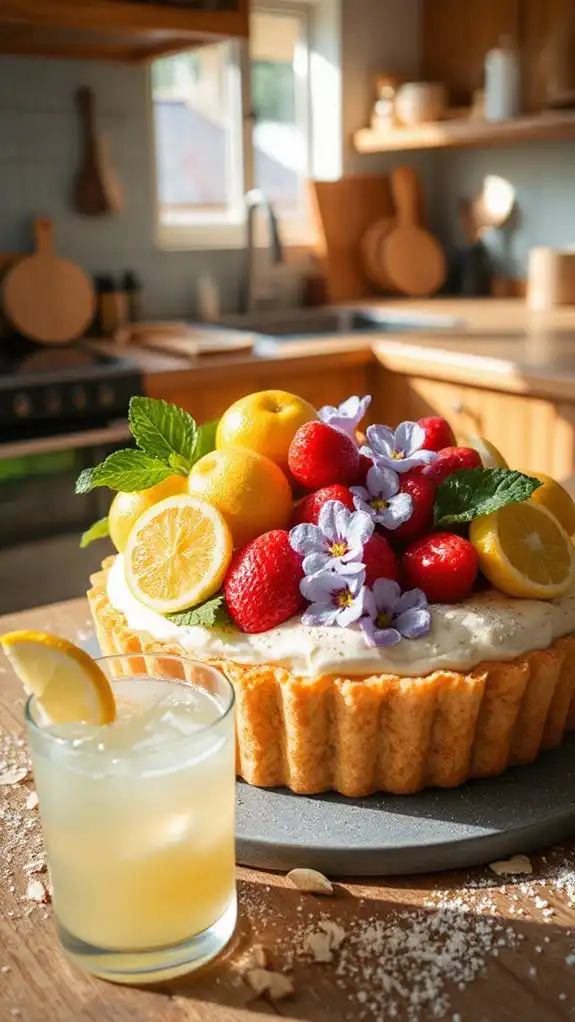 delightful marzipan fruit tart