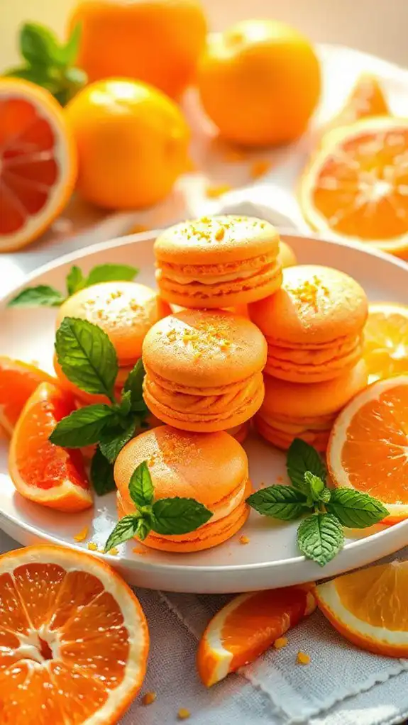delightful orange macaron recipe