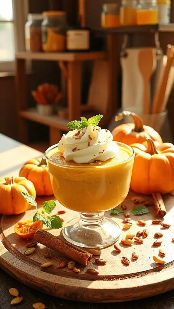 delightful pumpkin mousse dessert