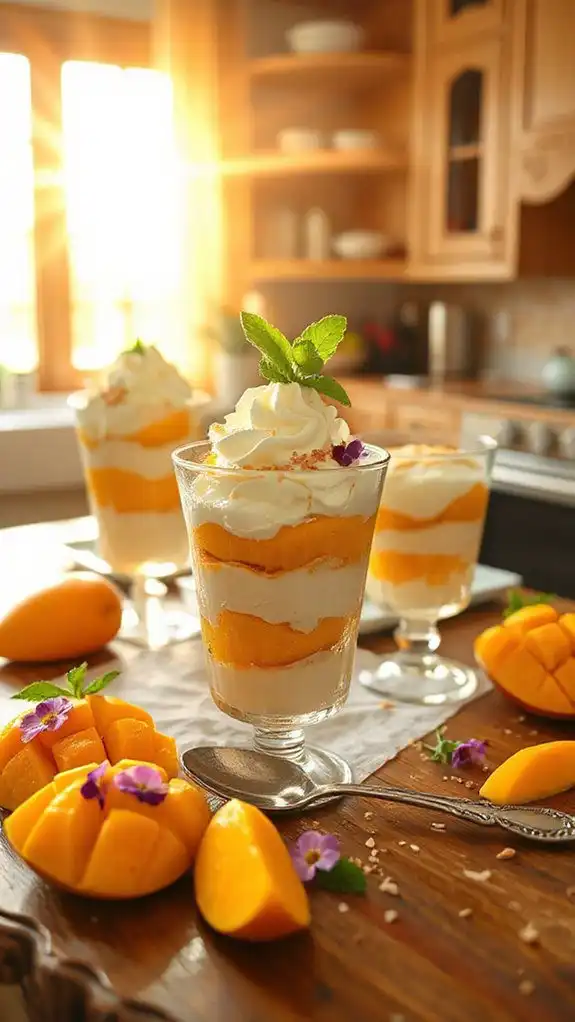 delightful summer mango parfaits