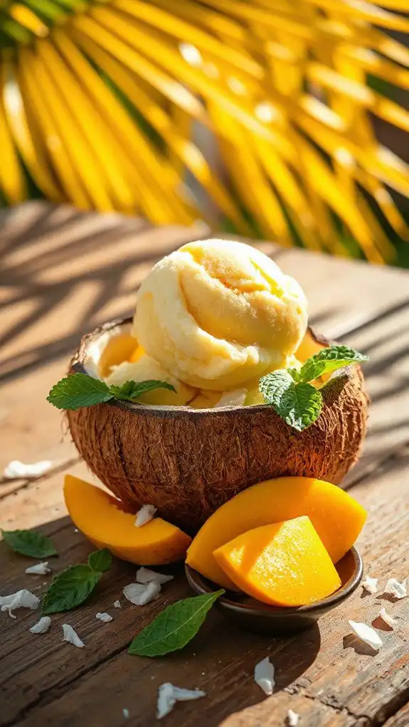 delightful vegan tropical sorbet