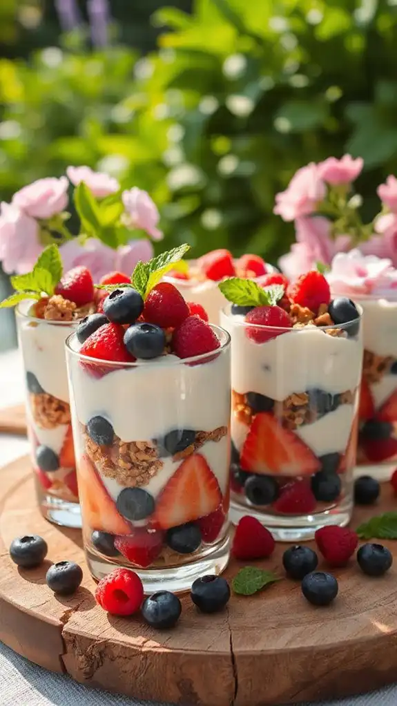 delightful yogurt berry layers