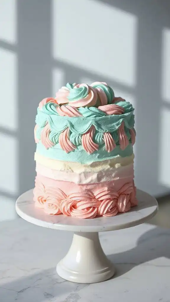 dip dye macram cake