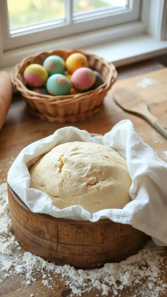 dough preparation for rising