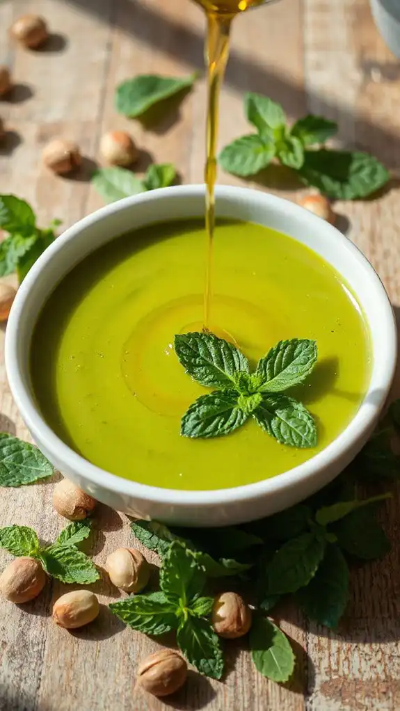 drizzle olive oil evenly
