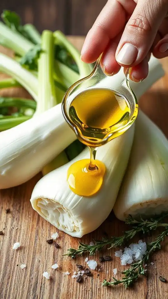 drizzle olive oil generously