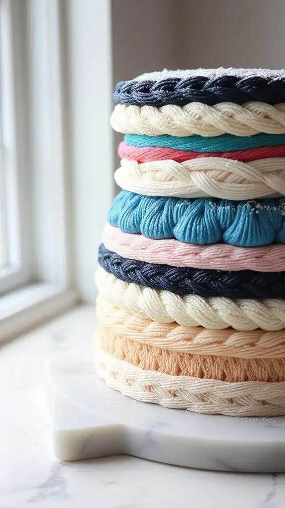 dry dyed gradient layers