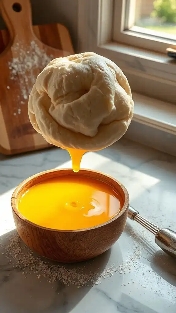 dunk bread in eggs