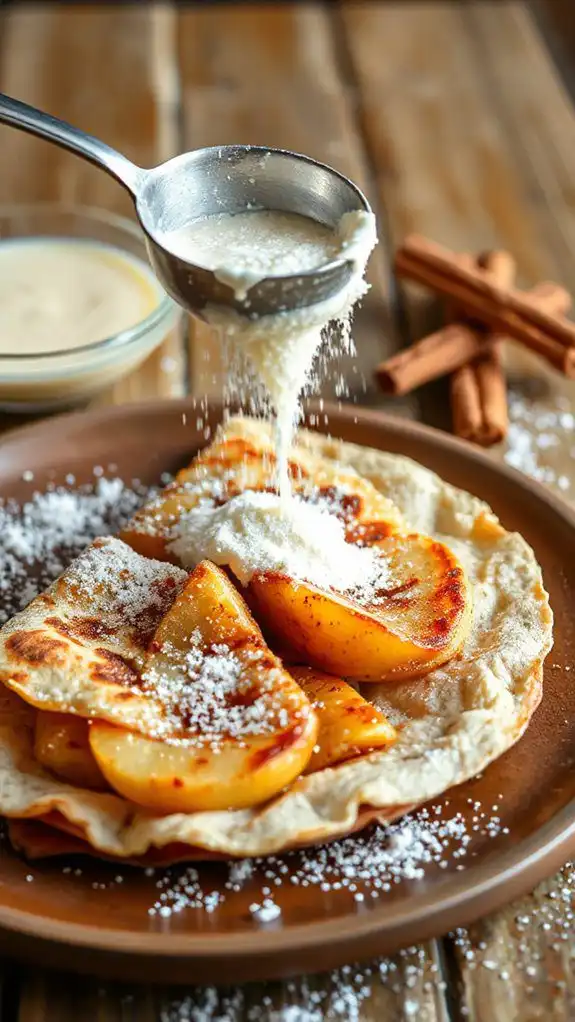 dust with powdered sugar