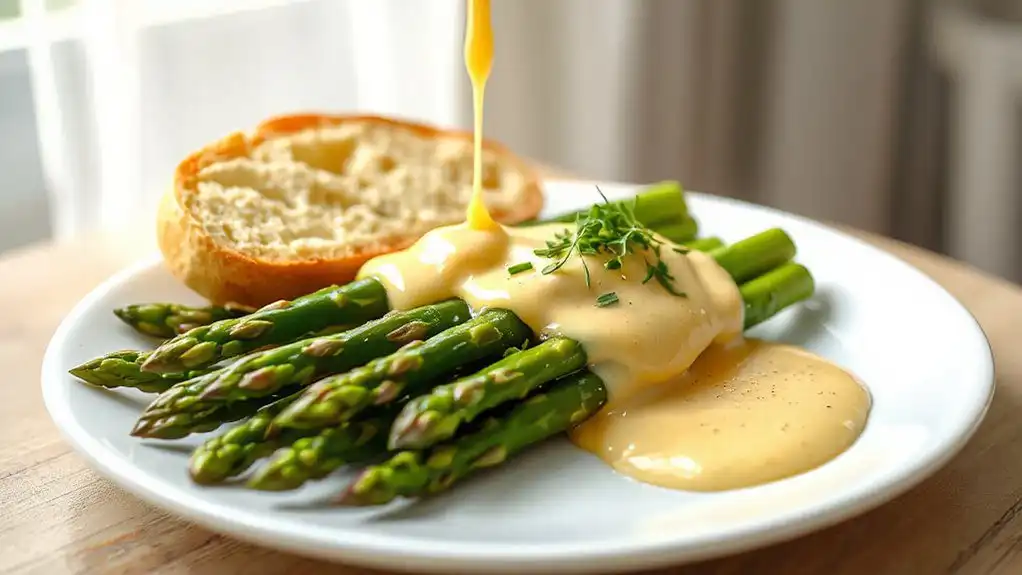 easter asparagus with hollandaise