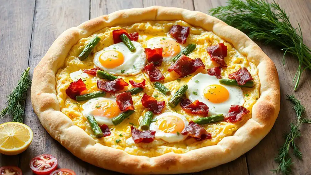 easter breakfast pizza delight
