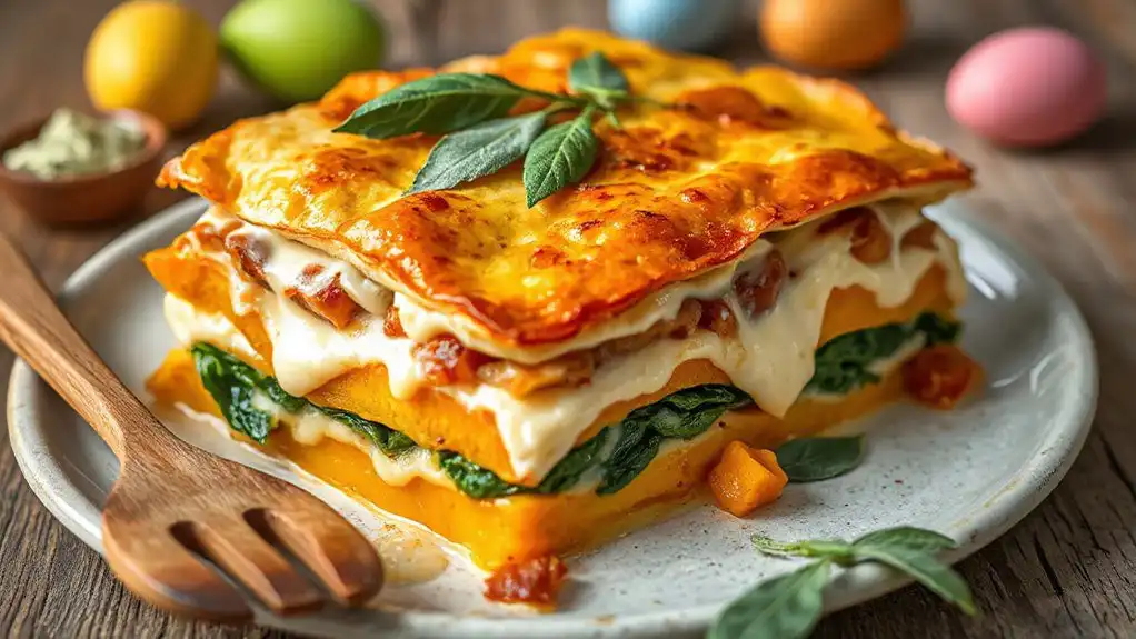 easter butternut squash lasagna