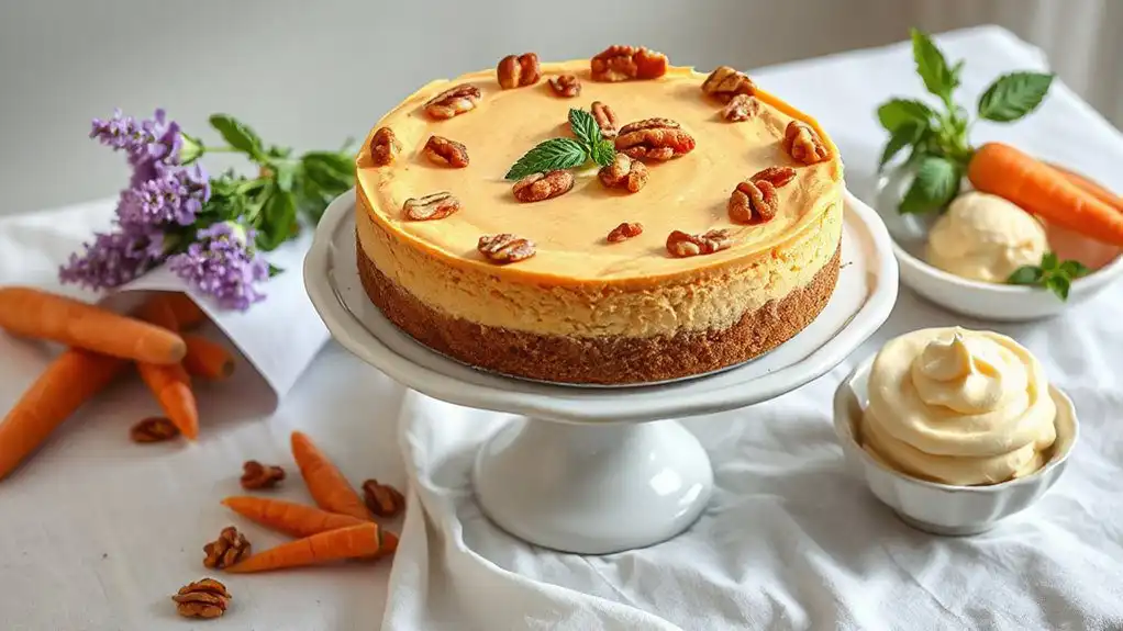 easter carrot cake cheesecake