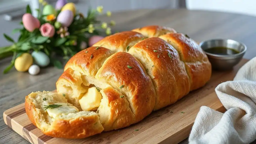 easter cheesy herb bread