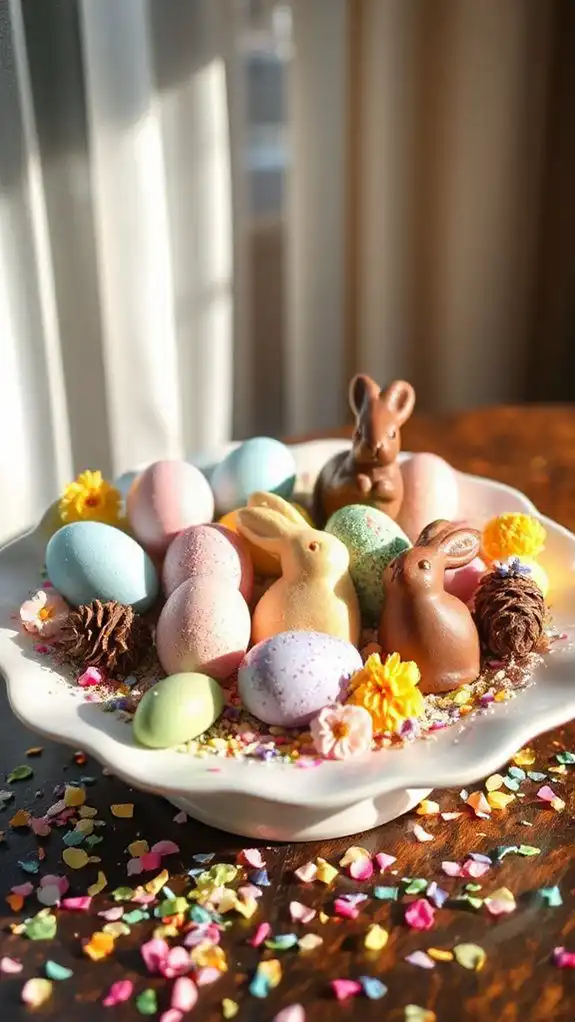 easter chocolate arrangement task
