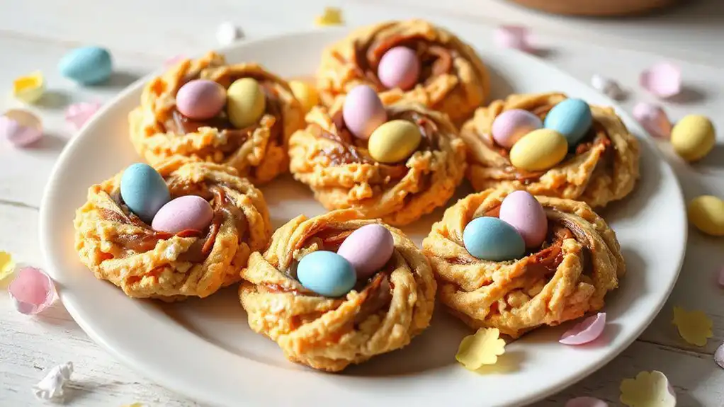 easter cookies with chocolate