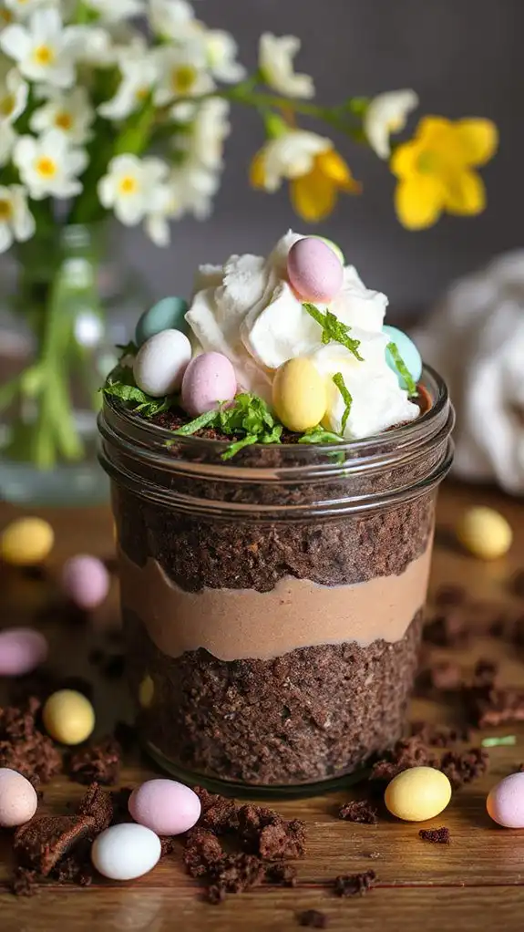 easter dirt pudding dessert