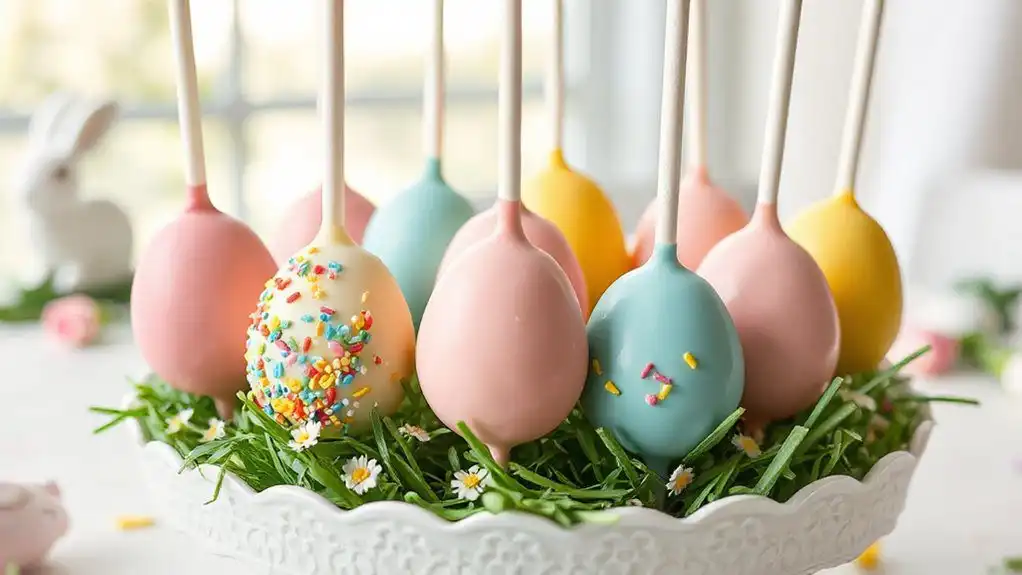 easter egg cake pops