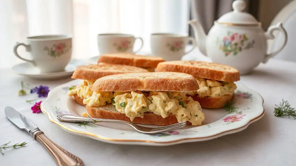 easter egg salad sandwiches