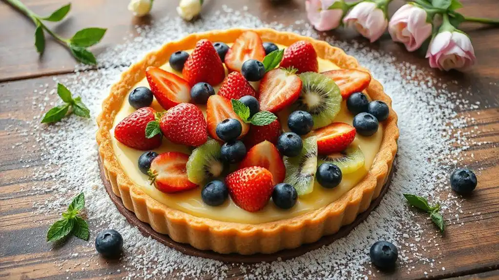 easter fruit tart delight