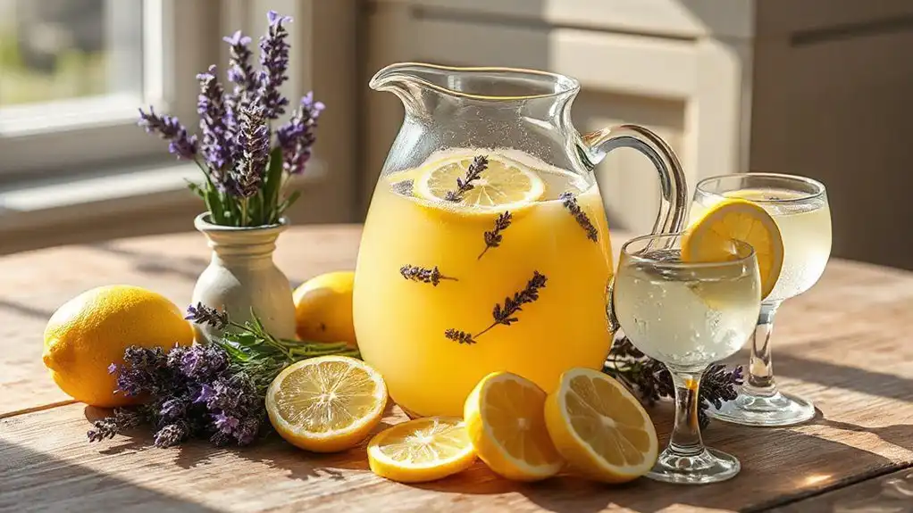 easter lavender lemonade pitcher