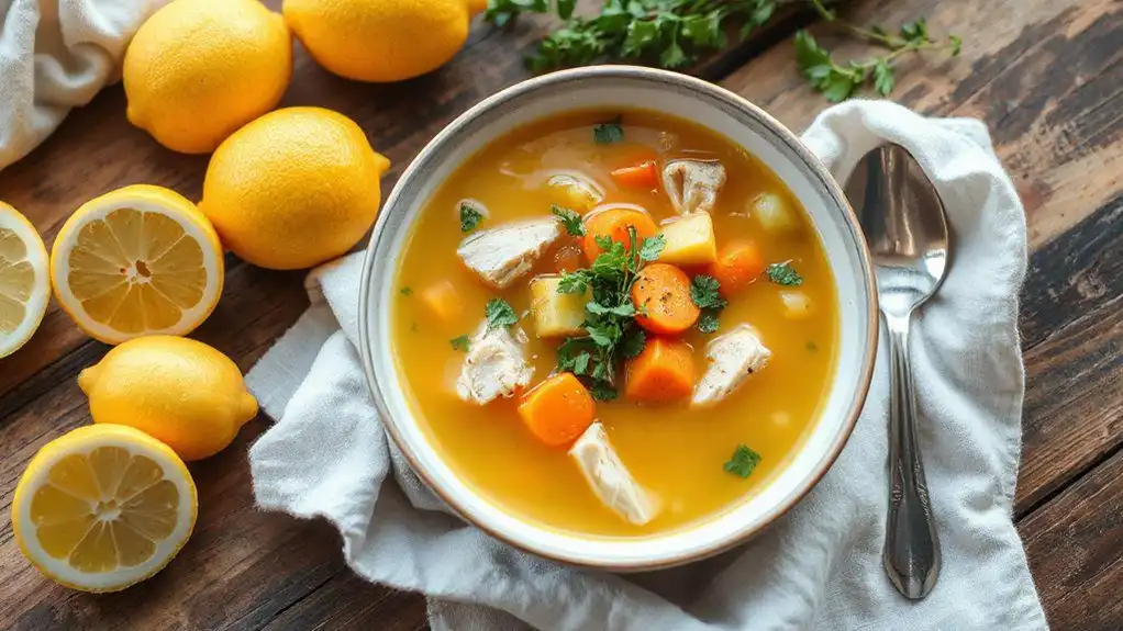 easter lemon chicken soup